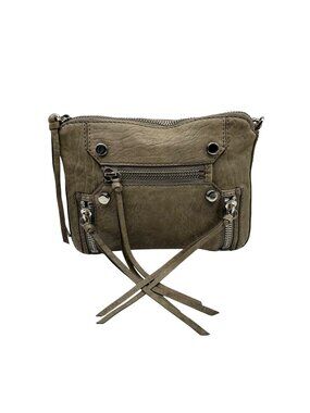 Botiker Grey Moto-Style Crossbody